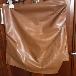 Faux  Leather Skort Size L
